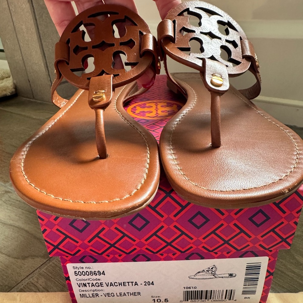 Tory Burch Miller Vintage Vachetta Sandals